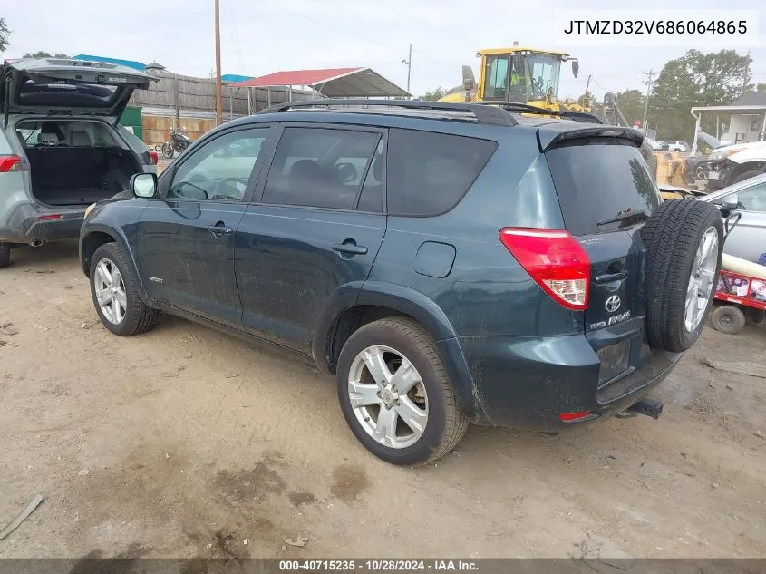 JTMZD32V686064865 2008 Toyota Rav4 Sport