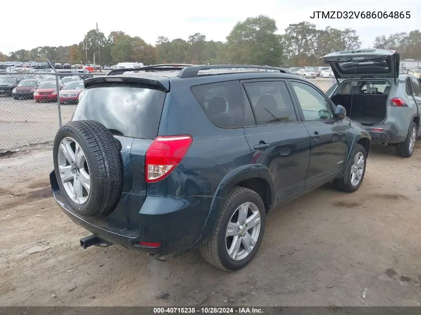 JTMZD32V686064865 2008 Toyota Rav4 Sport