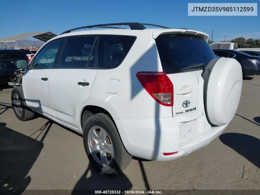 JTMZD35V985112599 2008 Toyota Rav4