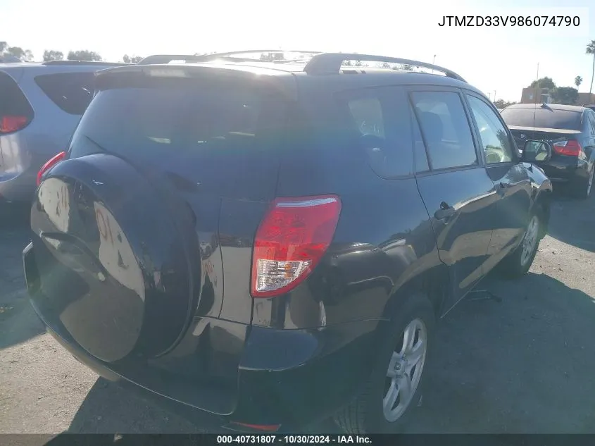 JTMZD33V986074790 2008 Toyota Rav4