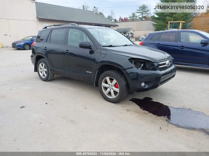 2008 Toyota Rav4 Limited V6 VIN: JTMBK31V985050120 Lot: 40783023