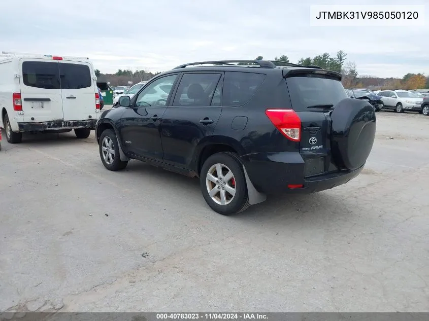 2008 Toyota Rav4 Limited V6 VIN: JTMBK31V985050120 Lot: 40783023