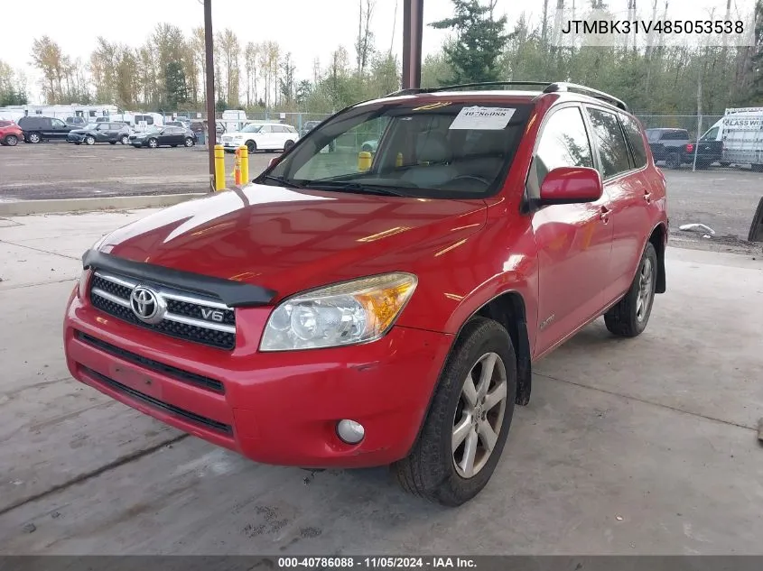 2008 Toyota Rav4 Limited V6 VIN: JTMBK31V485053538 Lot: 40786088