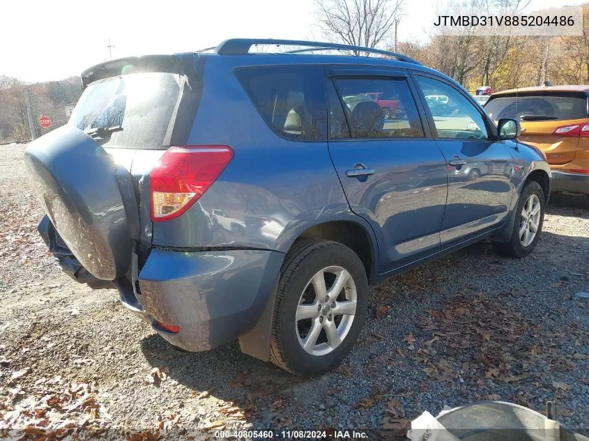 2008 Toyota Rav4 Limited VIN: JTMBD31V885204486 Lot: 40805460