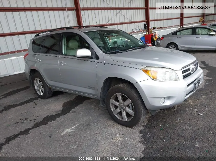 2008 Toyota Rav4 Limited VIN: JTMBD31V985133637 Lot: 40831693