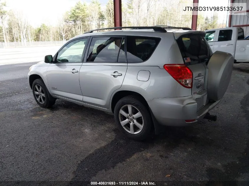 2008 Toyota Rav4 Limited VIN: JTMBD31V985133637 Lot: 40831693