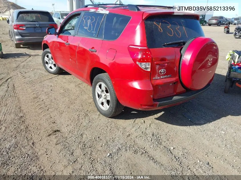 2008 Toyota Rav4 VIN: JTMBD35V585213396 Lot: 40838331