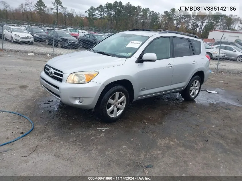 2008 Toyota Rav4 Limited VIN: JTMBD31V385142186 Lot: 40841860