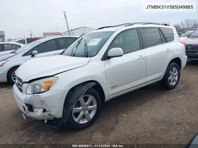 JTMBK31V585049885 2008 Toyota Rav4 Limited V6