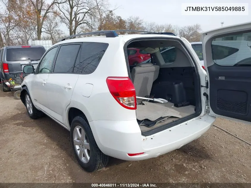 JTMBK31V585049885 2008 Toyota Rav4 Limited V6