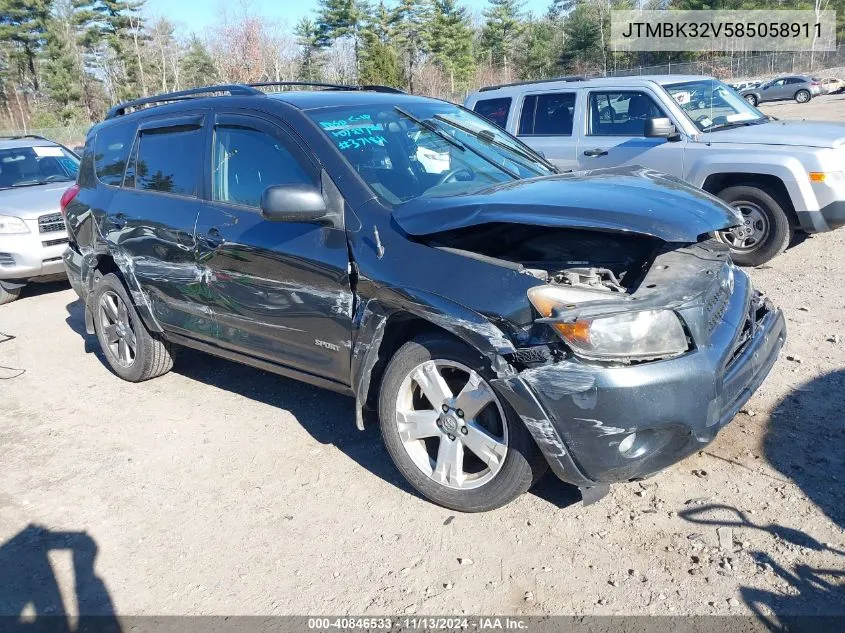 2008 Toyota Rav4 Sport V6 VIN: JTMBK32V585058911 Lot: 40846533