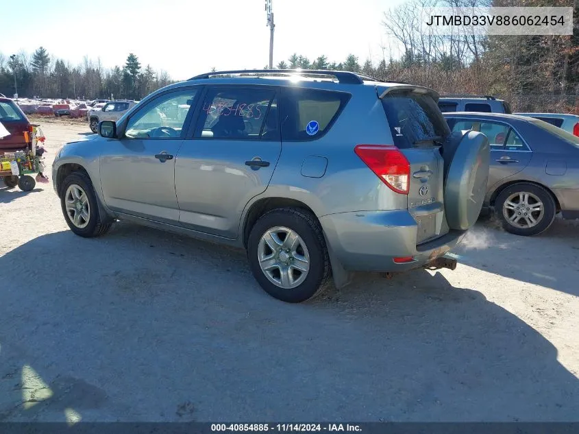 2008 Toyota Rav4 VIN: JTMBD33V886062454 Lot: 40854885