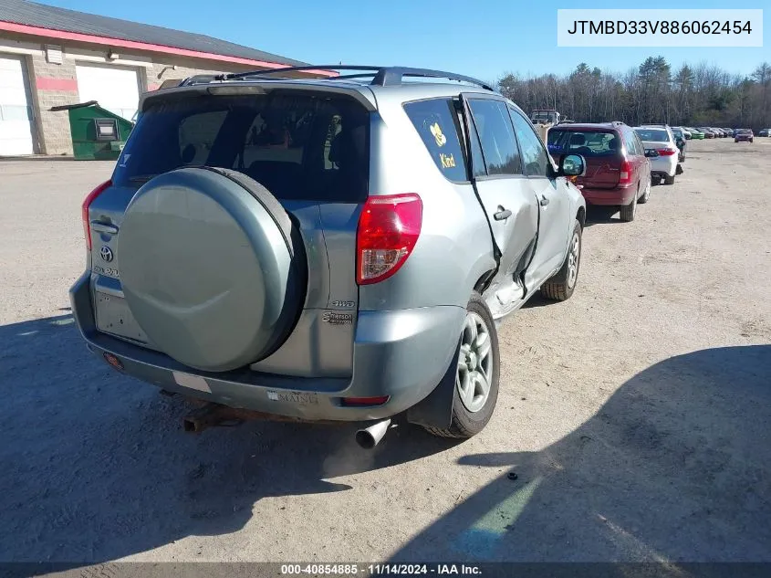 2008 Toyota Rav4 VIN: JTMBD33V886062454 Lot: 40854885