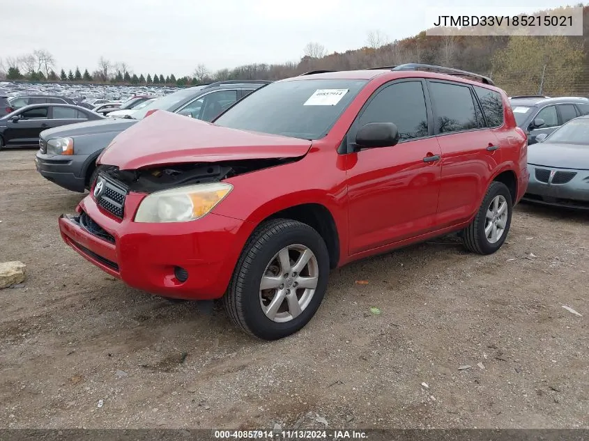 2008 Toyota Rav4 VIN: JTMBD33V185215021 Lot: 40857914