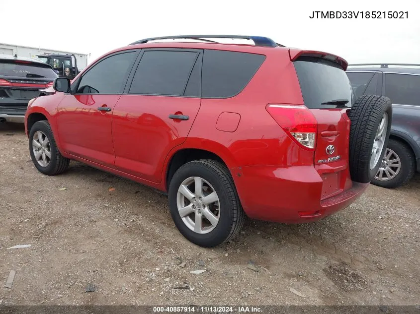 2008 Toyota Rav4 VIN: JTMBD33V185215021 Lot: 40857914