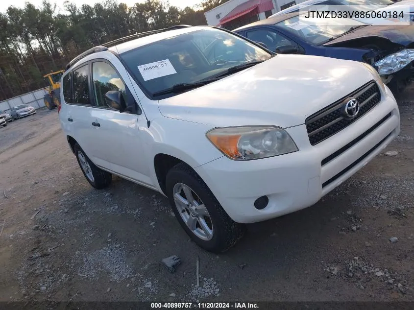 2008 Toyota Rav4 VIN: JTMZD33V886060184 Lot: 40898757