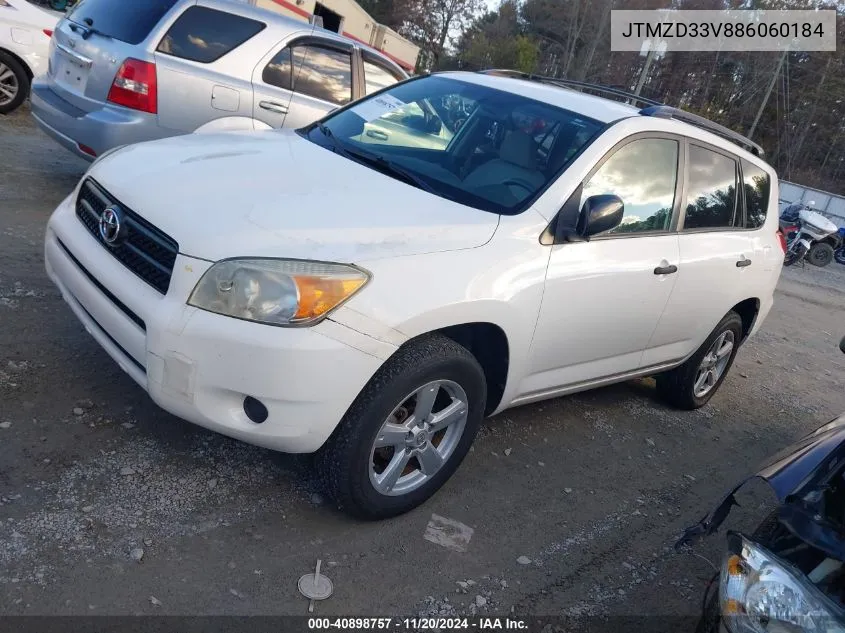 2008 Toyota Rav4 VIN: JTMZD33V886060184 Lot: 40898757