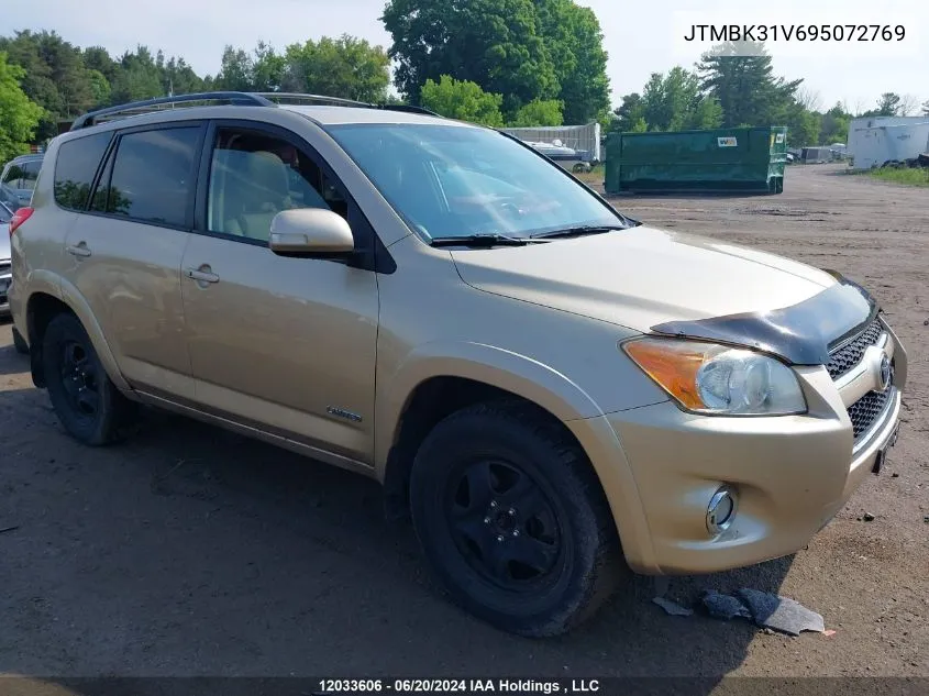 2009 Toyota Rav4 Limited VIN: JTMBK31V695072769 Lot: 12033606