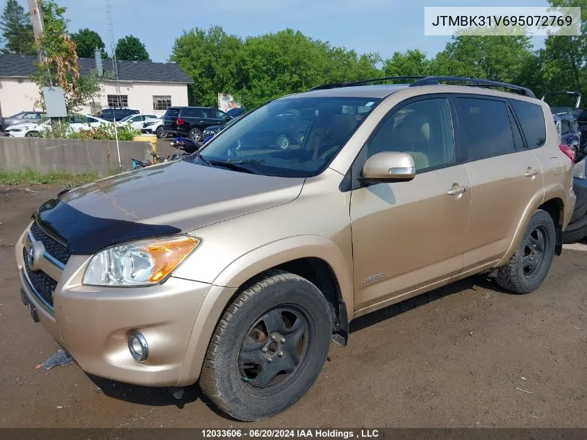 2009 Toyota Rav4 Limited VIN: JTMBK31V695072769 Lot: 12033606