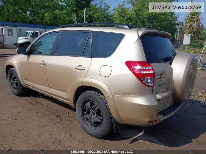 2009 Toyota Rav4 Limited VIN: JTMBK31V695072769 Lot: 12033606