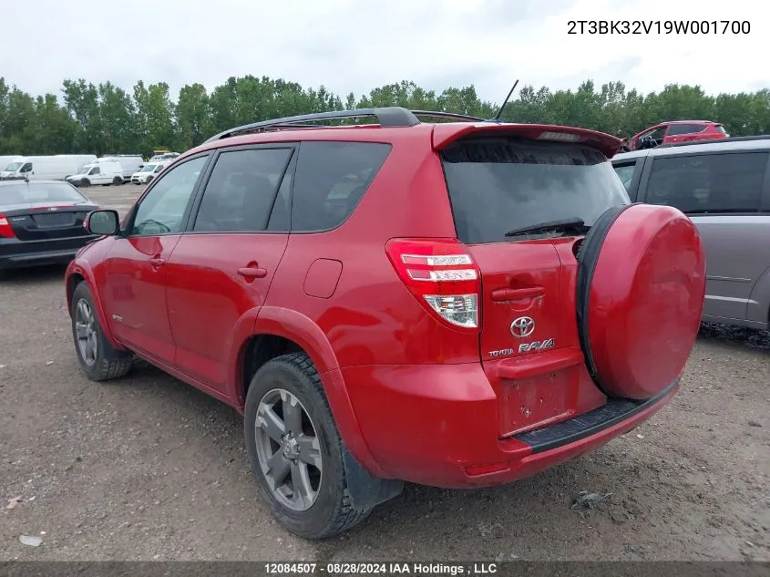 2T3BK32V19W001700 2009 Toyota Rav4 Sport