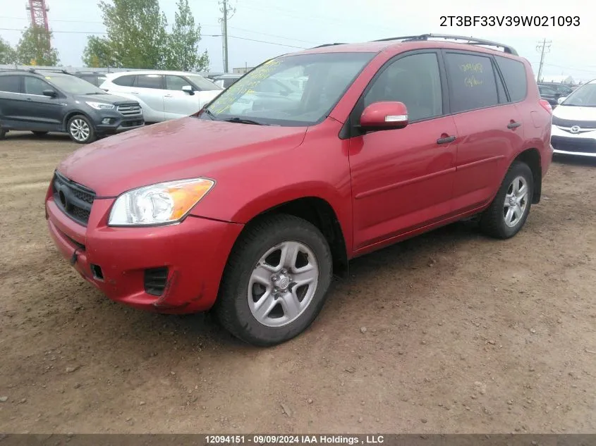 2009 Toyota Rav4 VIN: 2T3BF33V39W021093 Lot: 12094151