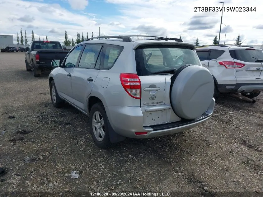 2009 Toyota Rav4 VIN: 2T3BF33V19W023344 Lot: 12106328