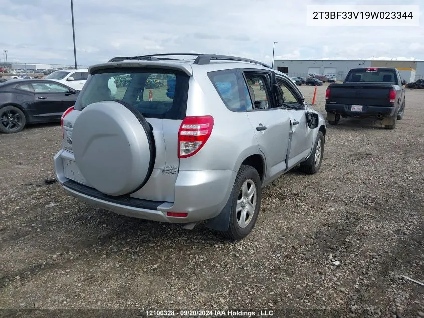 2009 Toyota Rav4 VIN: 2T3BF33V19W023344 Lot: 12106328