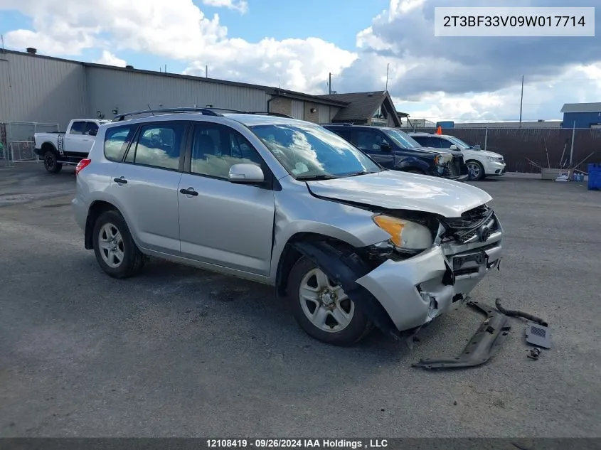 2009 Toyota Rav4 VIN: 2T3BF33V09W017714 Lot: 12108419