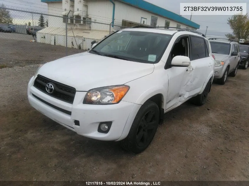 2009 Toyota Rav4 Sport VIN: 2T3BF32V39W013755 Lot: 12117515