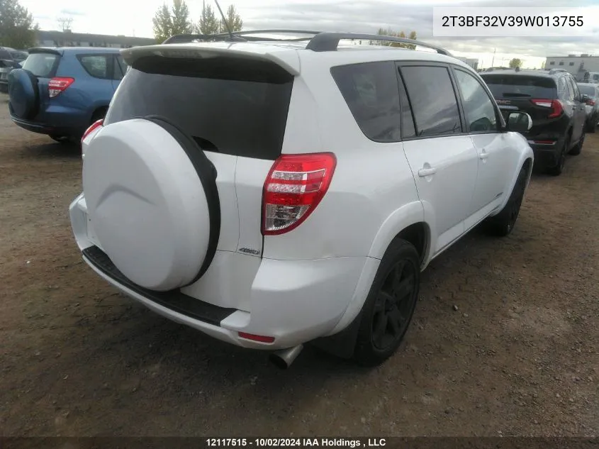 2009 Toyota Rav4 Sport VIN: 2T3BF32V39W013755 Lot: 12117515