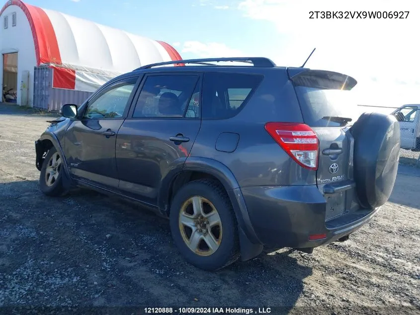 2009 Toyota Rav4 Sport V6 VIN: 2T3BK32VX9W006927 Lot: 12120888