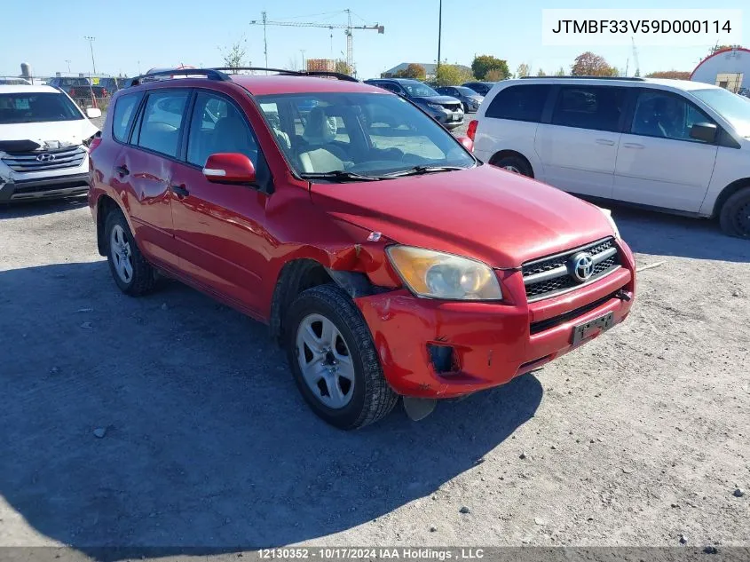 2009 Toyota Rav4 VIN: JTMBF33V59D000114 Lot: 12130352