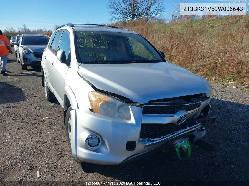 2009 Toyota Rav4 Limited V6 VIN: 2T3BK31V59W006643 Lot: 12155067