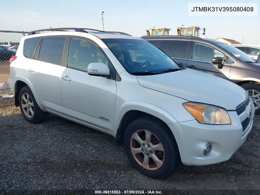 2009 Toyota Rav4 Limited V6 VIN: JTMBK31V395080408 Lot: 39815553