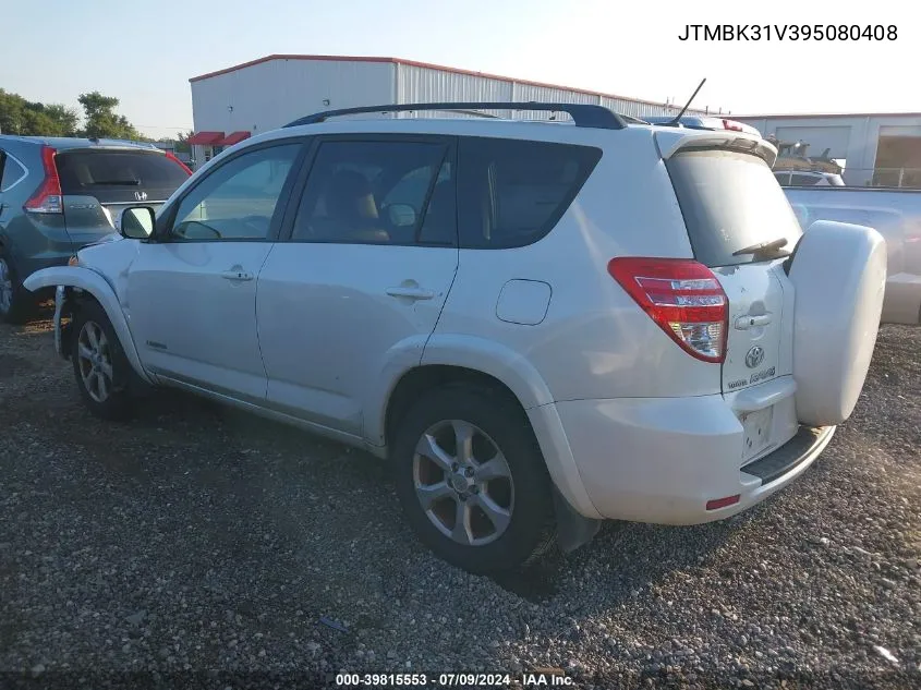 2009 Toyota Rav4 Limited V6 VIN: JTMBK31V395080408 Lot: 39815553