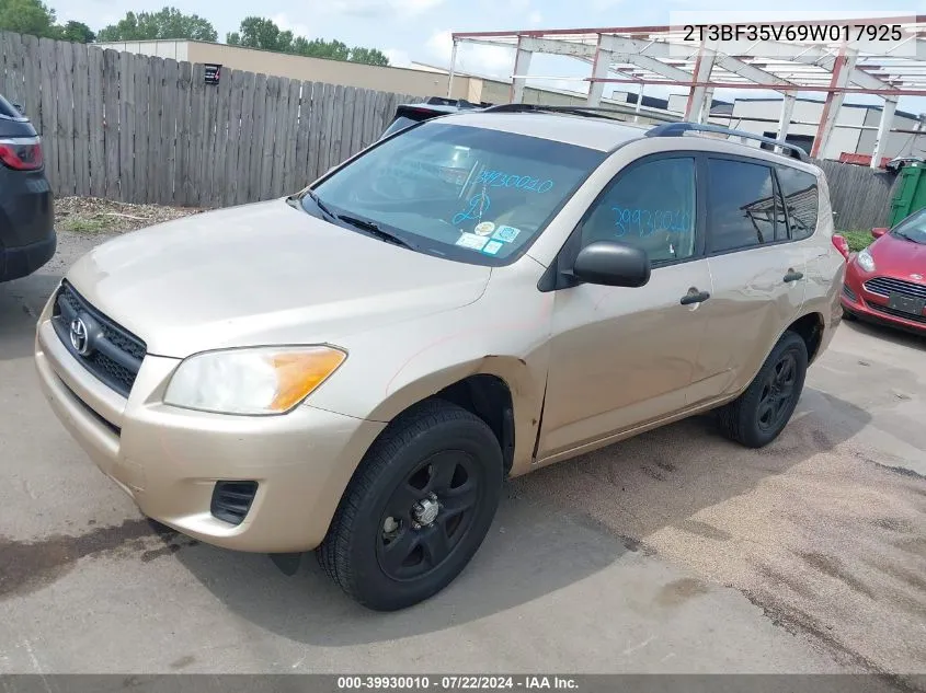 2009 Toyota Rav4 VIN: 2T3BF35V69W017925 Lot: 39930010