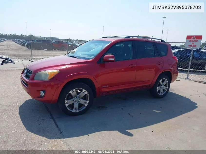 2009 Toyota Rav4 Sport V6 VIN: JTMBK32V895078703 Lot: 39992247