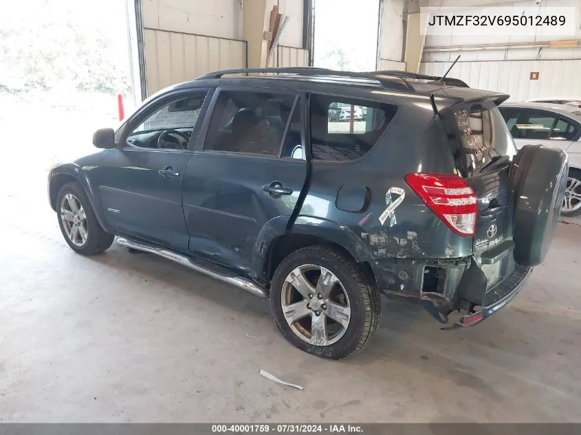 2009 Toyota Rav4 Sport VIN: JTMZF32V695012489 Lot: 40001759