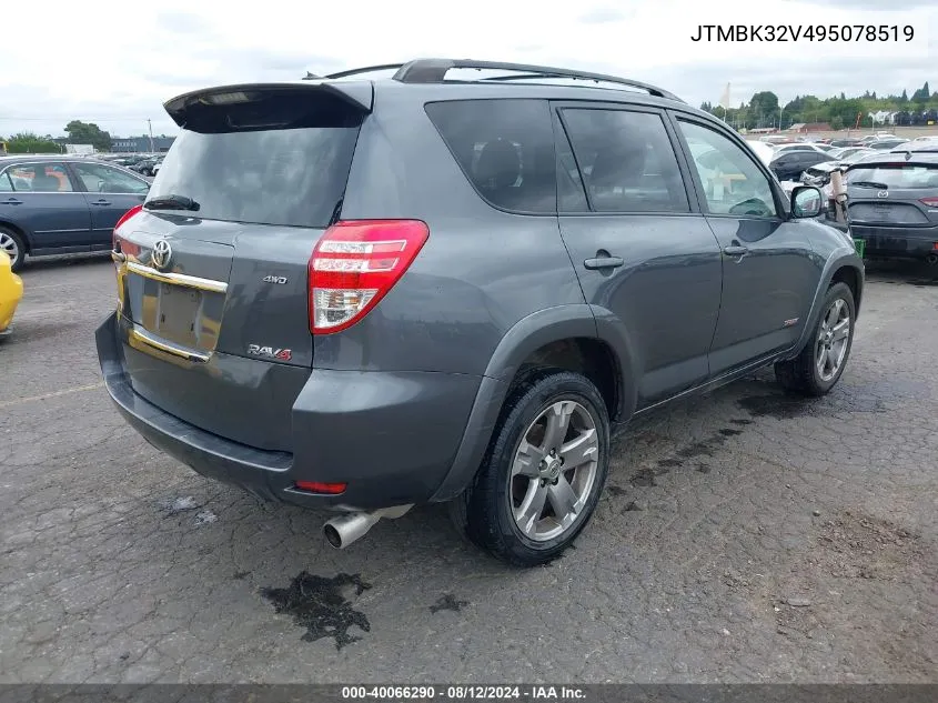 JTMBK32V495078519 2009 Toyota Rav4 Sport V6