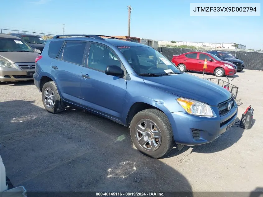 2009 Toyota Rav4 VIN: JTMZF33VX9D002794 Lot: 40145116