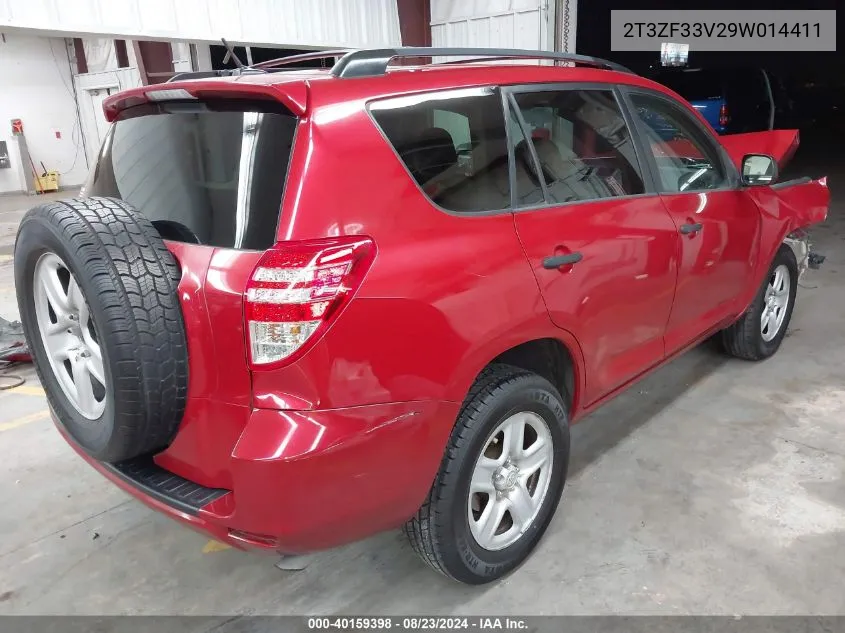 2009 Toyota Rav4 VIN: 2T3ZF33V29W014411 Lot: 40159398