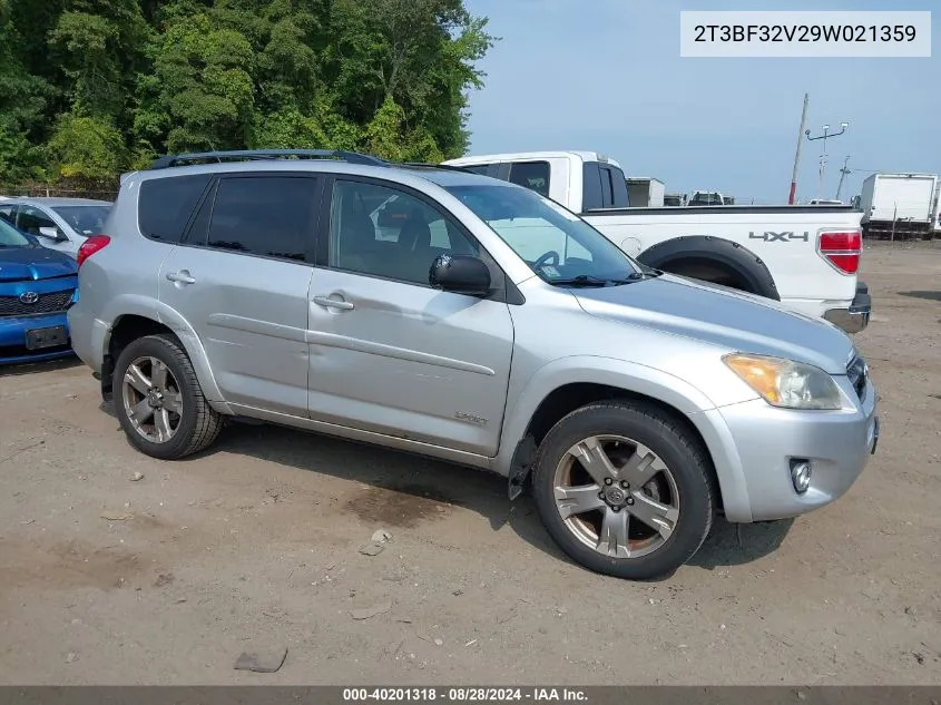 2009 Toyota Rav4 Sport VIN: 2T3BF32V29W021359 Lot: 40201318