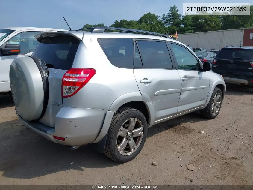 2T3BF32V29W021359 2009 Toyota Rav4 Sport