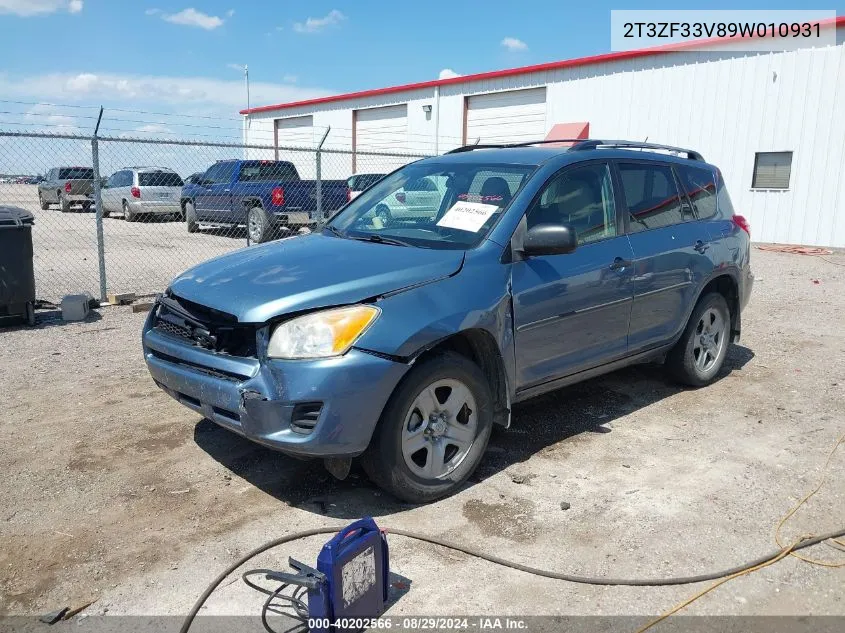 2T3ZF33V89W010931 2009 Toyota Rav4