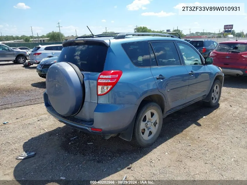 2T3ZF33V89W010931 2009 Toyota Rav4