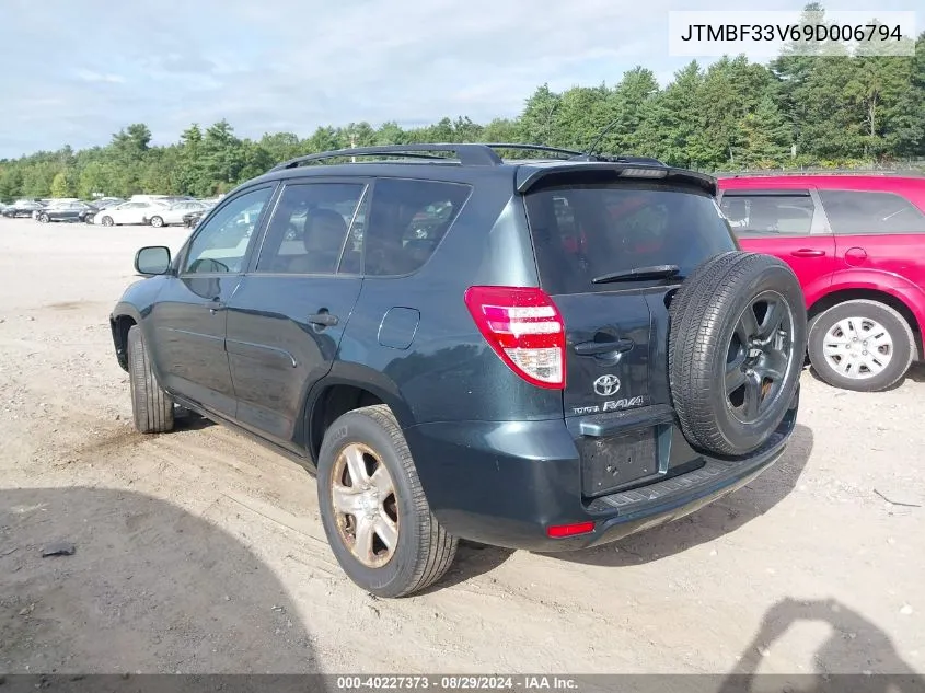 2009 Toyota Rav4 VIN: JTMBF33V69D006794 Lot: 40227373