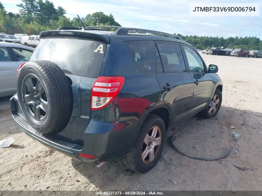 2009 Toyota Rav4 VIN: JTMBF33V69D006794 Lot: 40227373