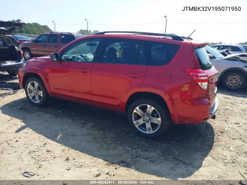 2009 Toyota Rav4 Sport V6 VIN: JTMBK32V195071950 Lot: 40242411