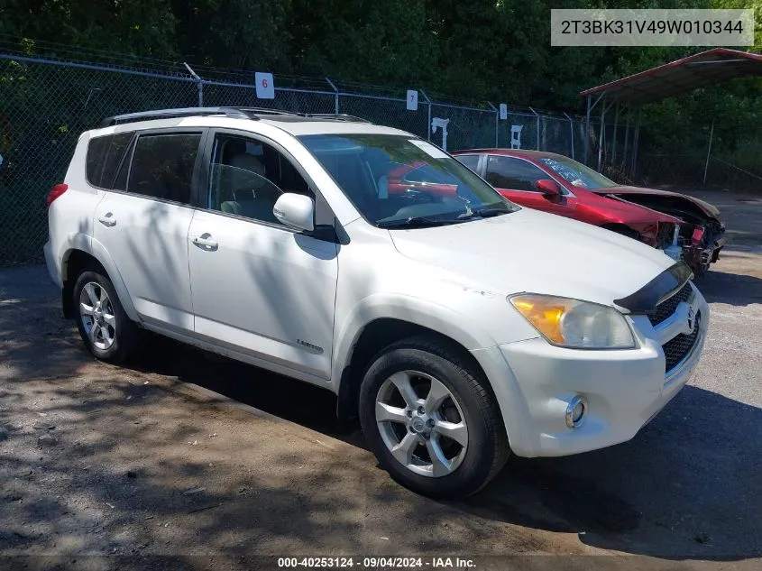 2T3BK31V49W010344 2009 Toyota Rav4 Limited V6